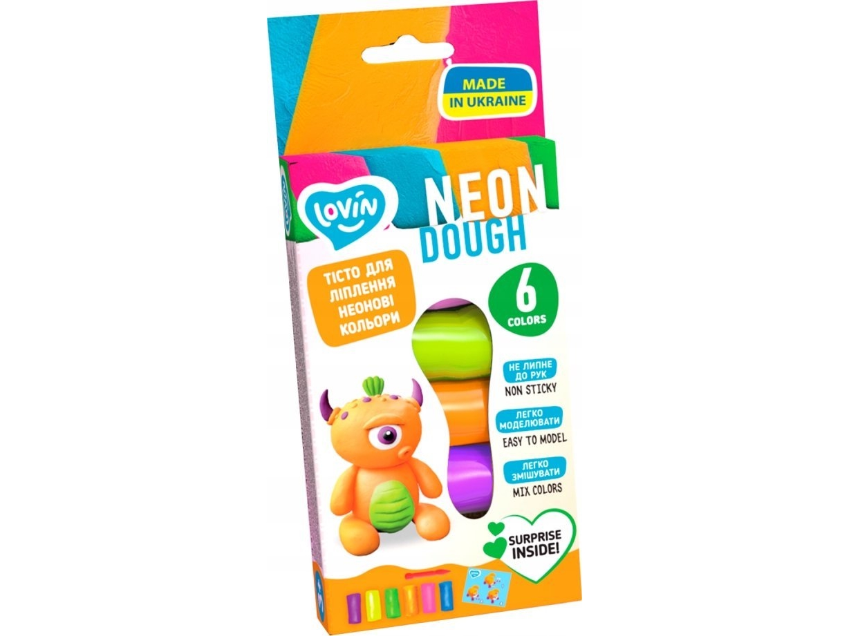 Maksik Modellierung Gebäck 6 Farben Neon Lovin 41197