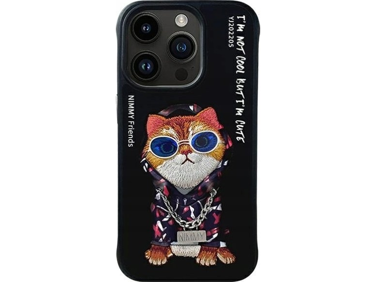 Nimmy Iphone Pro   Case Black Glasses Cool Cat