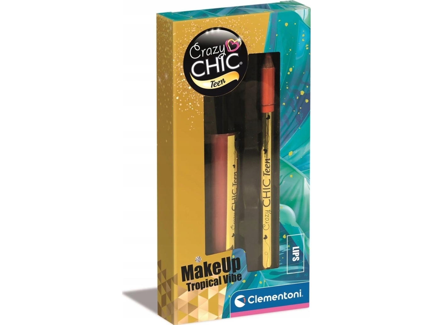 Clementoni - Crazy Chic - Lipgloss Sæt Til Børn - Lovely - Tropical