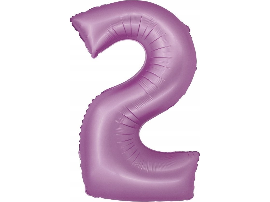 Godan Smart Folienballon Numeral 2 Lavendel Matt 76Cm Godan
