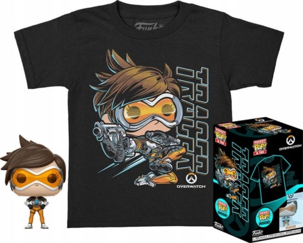 Funko Pop Figure T-Shirt Overwatch Tracer + Figur 63463