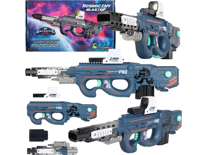 Puppet Gun Space Blaster Ladattava vaahtomuovikiekot Target lasit