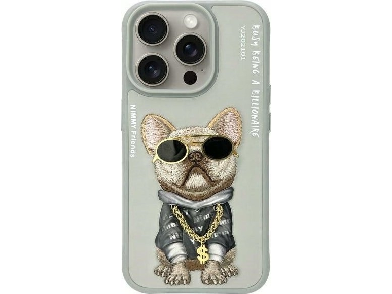 Nimmy Iphone Pro   Case Gray Grey Glasses Cool Dog
