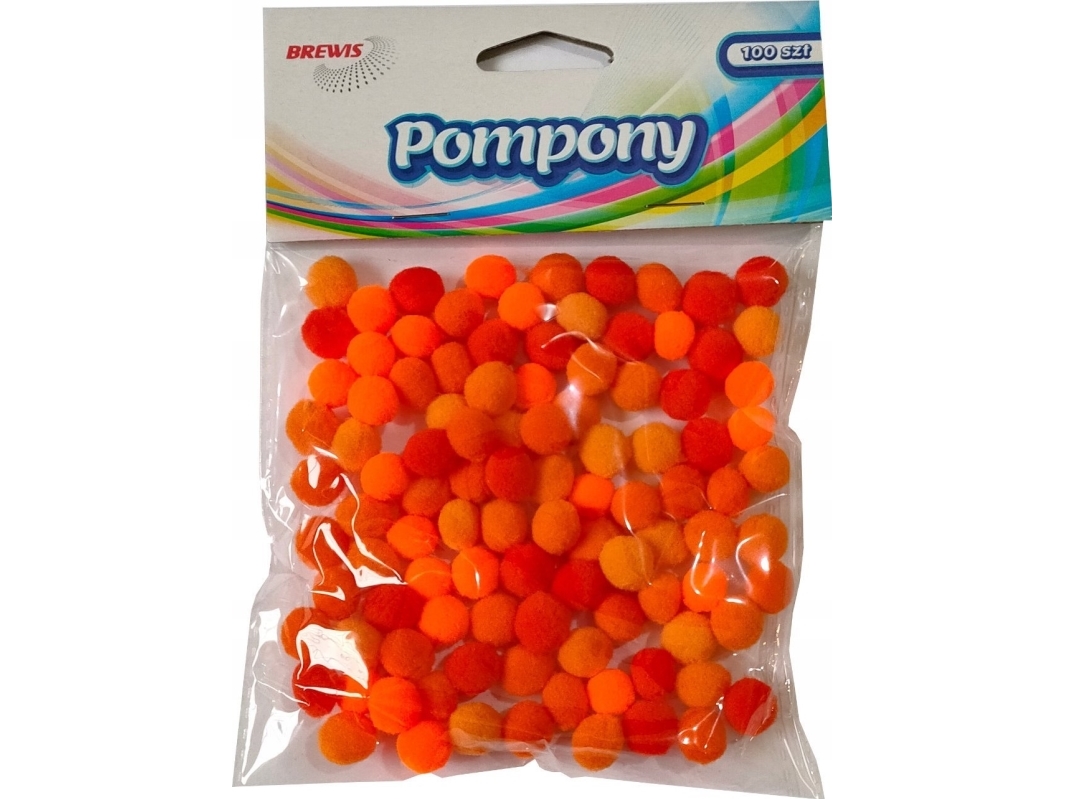 Brewis Pompons Pom32 1Cm Orangefarben 100Stk
