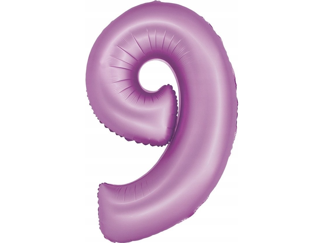Godan Smart Folienballon Numeral 9 Lavendel Matt 76Cm Godan
