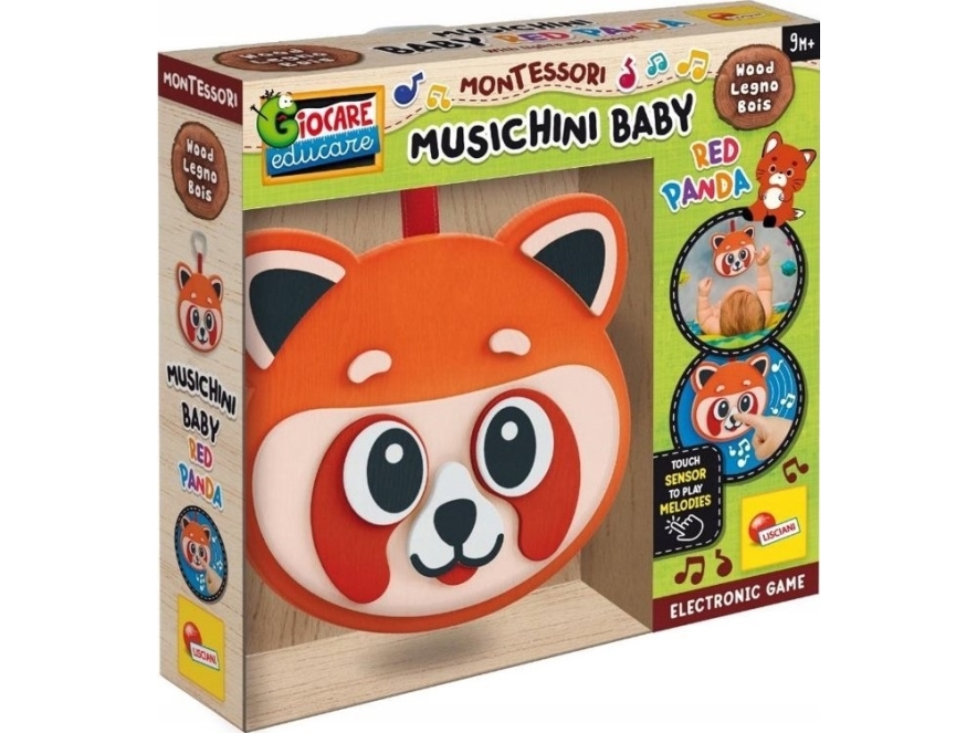Lisciani Montessori trælegetøj - Musikalsk panda