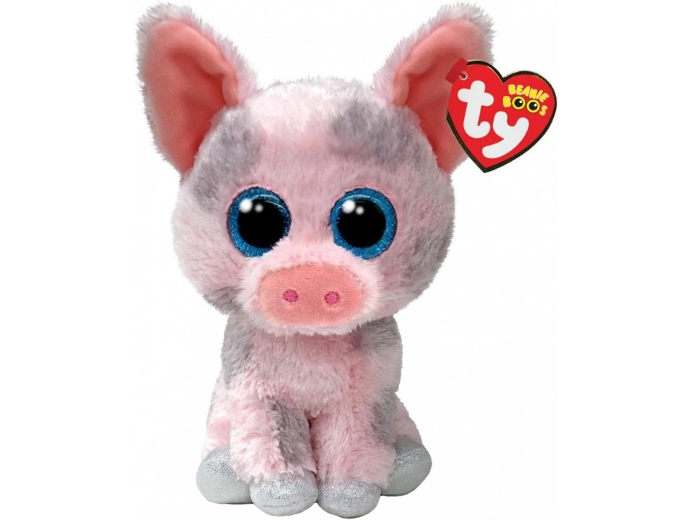 Inc Maskot Beanie Boos Hambone Lyserød Gris 15cm 37318