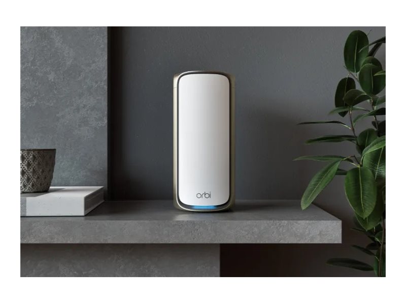 Netgear Orbi 970 Series Rbe970 - Wi-Fi-System - (Forlænger) - Op Til 2700 Sq.Ft - Mesh 10Gbe, 2.5Gbe, Wi-Fi 7 Quad-Band