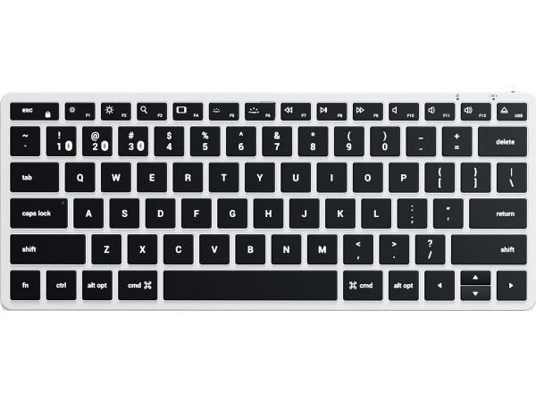Satechi Wireless Keyboard Satechi Slim X1 Bluetooth Keyboard For Three Usb-C Devices (Silver)
