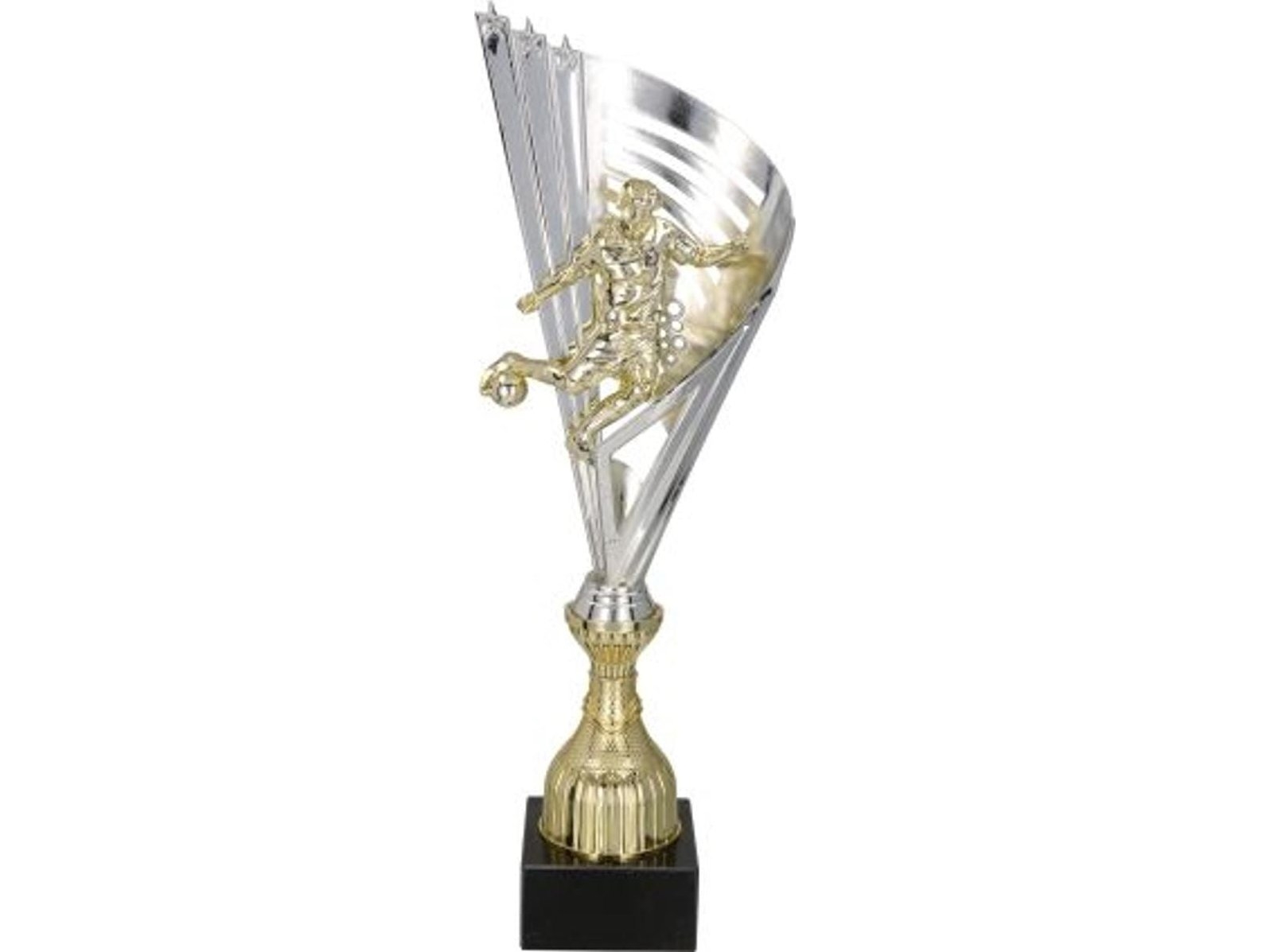 Victoria Sport pokal i plast sølv-guld T-M 7149B