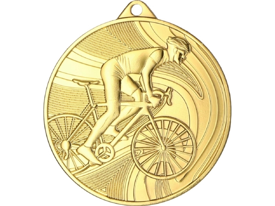 Victoria Sport Medaille Gold - Radsport - Stahlmedaille