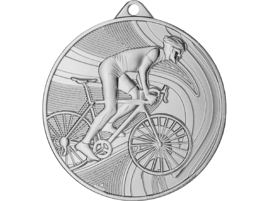 Victoria Sport Medaille Silber - Radsport - Stahlmedaille