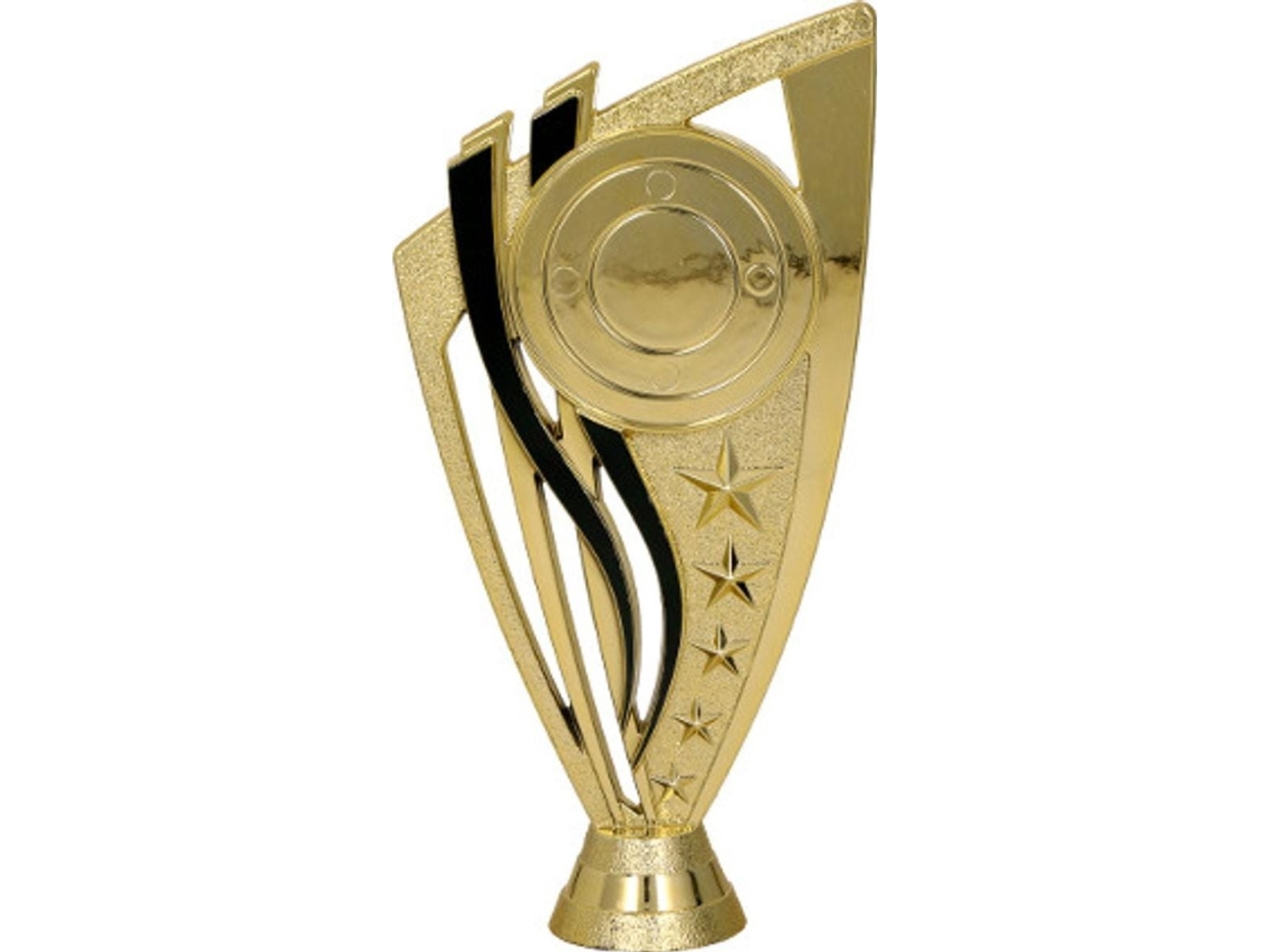Victoria Sport figurin i plast guld med plats för emblem | Sport & Träning - Sportutrustning - Troféer | GameStuff
