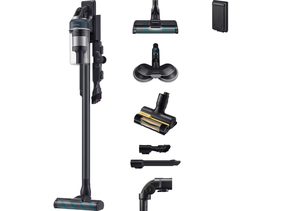 Samsung Vs20c852ftb 2 In 1 Stick Vacuum Utan Påse Svart Blå Rektangular Torr Multicyklonisk