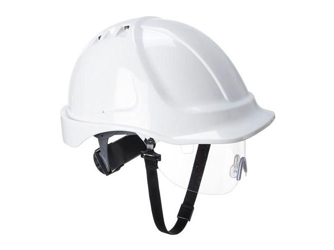 Portwest Endurance hjelm med visir PW55 - Hvid - Tilbehør til sikkerhedshjelme - Spar20% -
