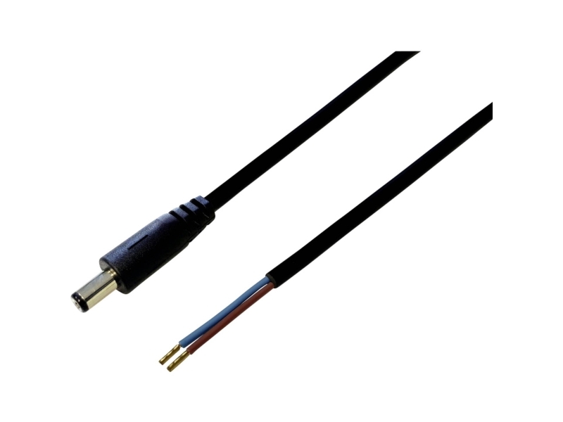 Tru Components Niederspannungsanschlusskabel Niederspannungsstecker - Offenes Ende 5,50 Mm 2,50 Mm 5,00 M 1 St