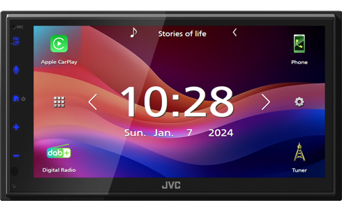 Jvc Kw-M595dbt, Schwarz, 22 W, 20 - 20000 Hz, 4 Ohm, Ntsc, Pal, Aac, Flac, Mp3, Wav, Wma