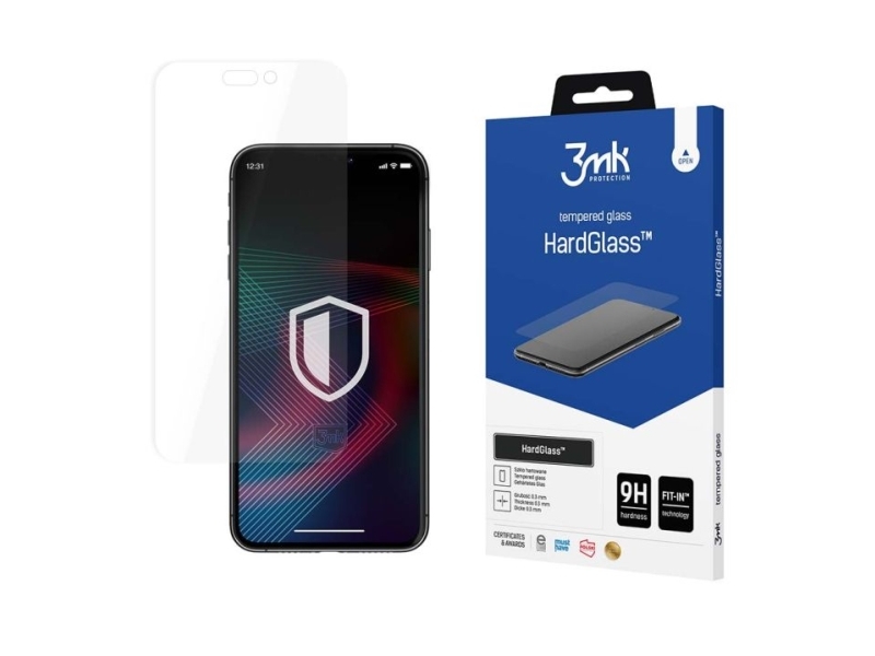 3Mk Hardglass, Apple, Iphone 14 Pro Max, Schlagfest, Kratzresistent, Transparent, 1 Stück(E)