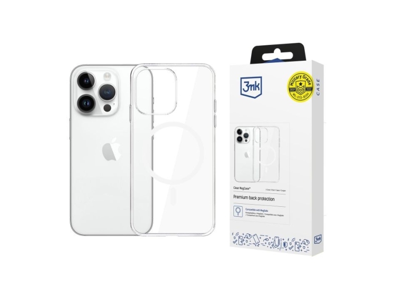 3Mk Clear Magcase, Cover, Apple, Iphone 14 Pro, 15.5 Cm (6.12"), Transparent
