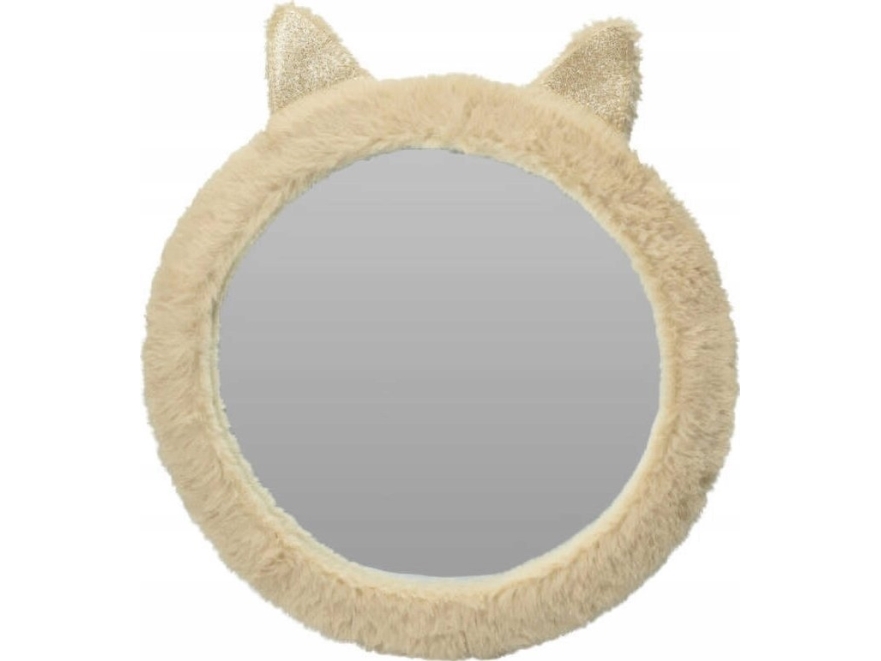 Home Styling Collection Lustro til børneværelse blød killende katteplys, Ø 31 cm