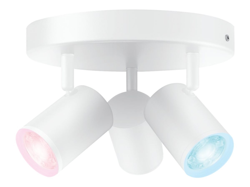 WiZ IMAGEO - Takspotlight - LED-spotlight x 3 - GU10 - totalt: 14.7 W - klass G - RGB-lampa - 2200-6500 K - vit | Belysning - Intelligent belysning (Smart Home) - Intelligent belysning | GameStuff