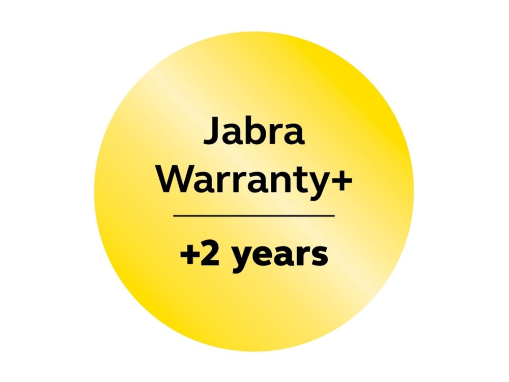 Jabra Warranty+ - Support opgradering - forlænget garanti - 2 år (fra udstyrets oprindelig købsdato) - for P/N: 2755-109, 2755-209, 2775-109, 2775-209, 2775-319, 2775-329, 2775-419, 2775-429