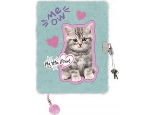 A5 96k line My Little Friend mint KITTY Kitten Meow diary with padlock