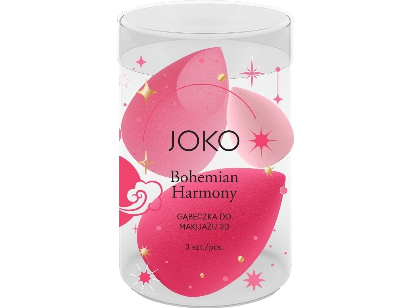 Joko JOKO 3D-sminkesvamp Bohemian Harmony 1op.-3stk