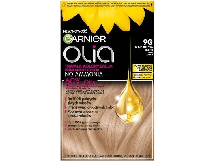 Garnier Olia Hair Dye No. 9G Light Greige - Light Pearl Blonde