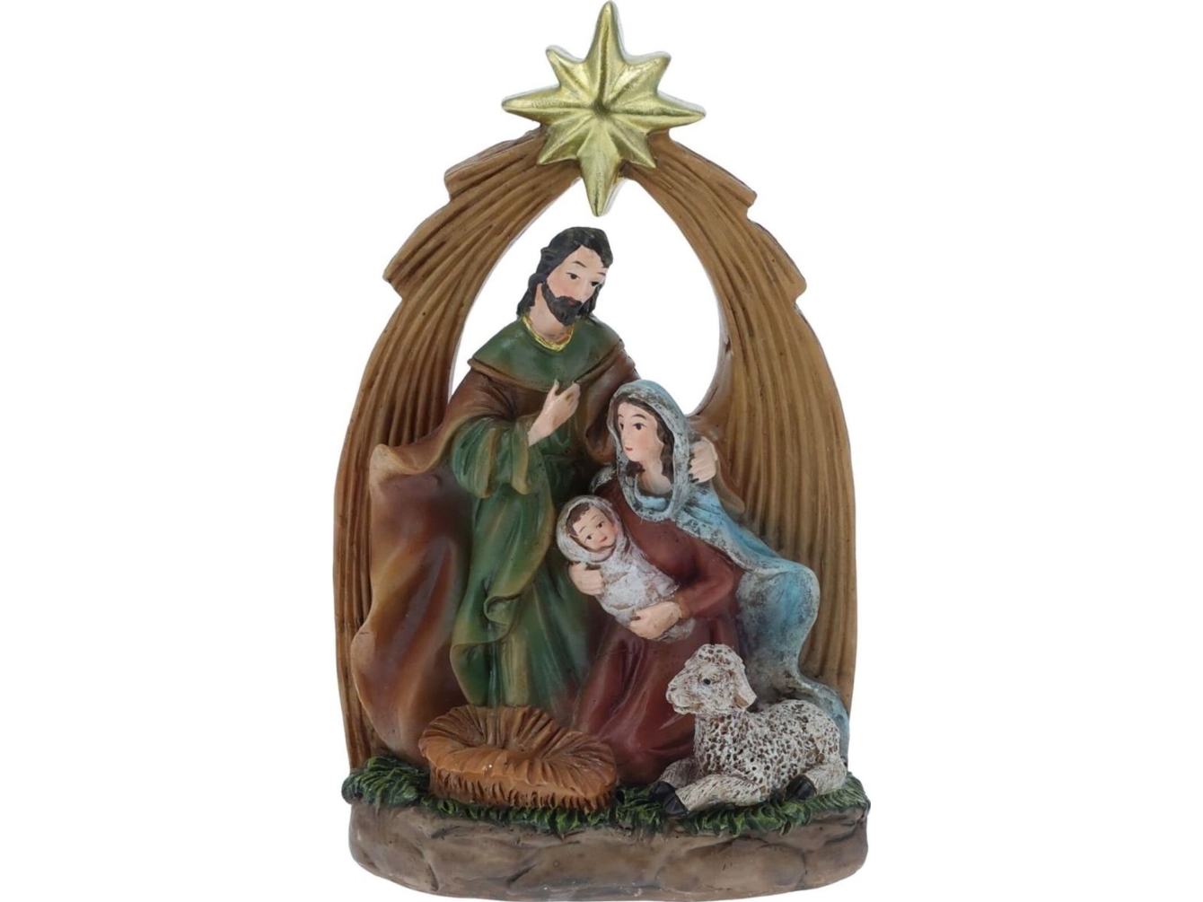 JULKRUBBA STALL HELIG FAMILJ 13CM KLASSISK | Julen - Juldekorationer - Dekorationer för jul | GameStuff