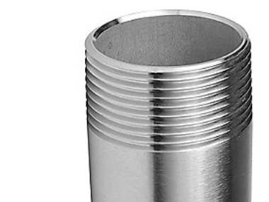 Svejsenippel 1.1/2-100mm - M/1 Gevind. Rustfri, i kvalitet 1.4404 / AISI 316L