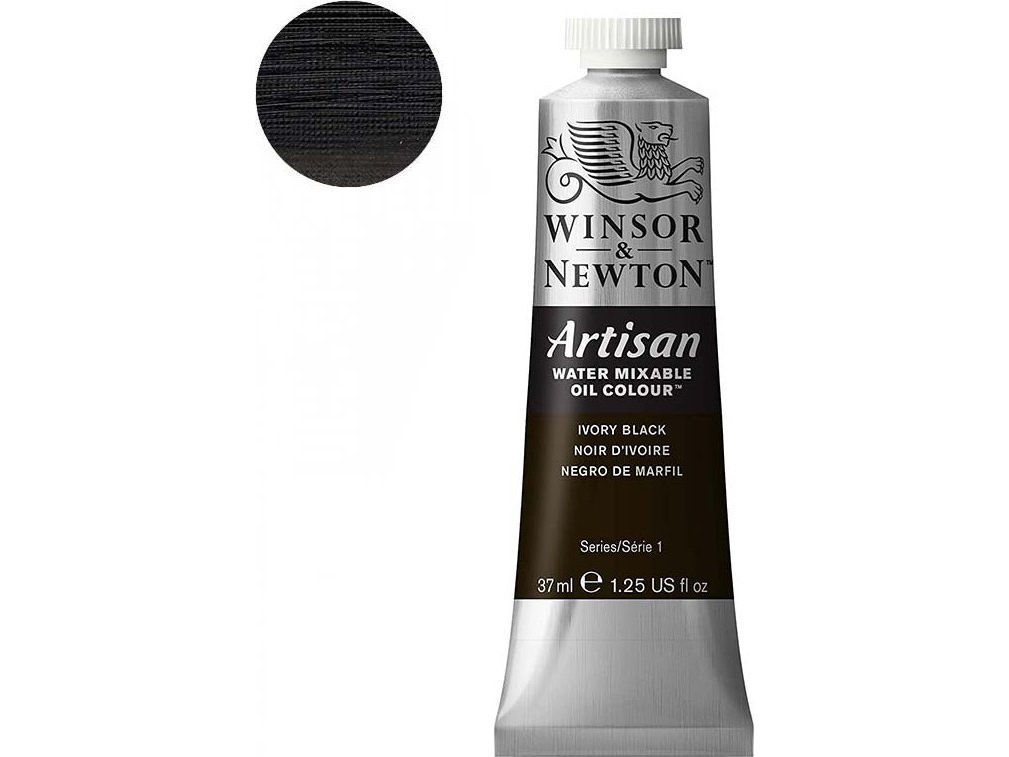 Artisan water mix oil 37ml ivory black 331 | Skola & Hobby - Konstmaterial - Oljefärg | GameStuff