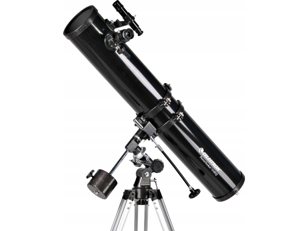Celestron PowerSeeker 114EQ, Svart, Gjuten aluminium, 8,62 kg, 86,4 cm | Utomhus - Kikare & kamera - Kikare | GameStuff