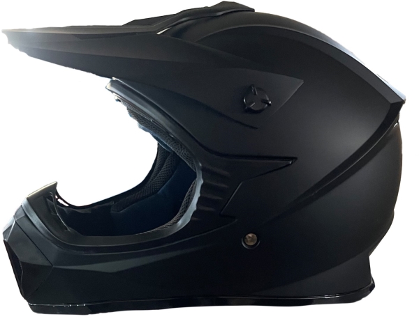 Crosser Hjelm Mat Sort str. S | Utomhusleksaker - Gå / Löpande fordon - Hjälmar | GameStuff