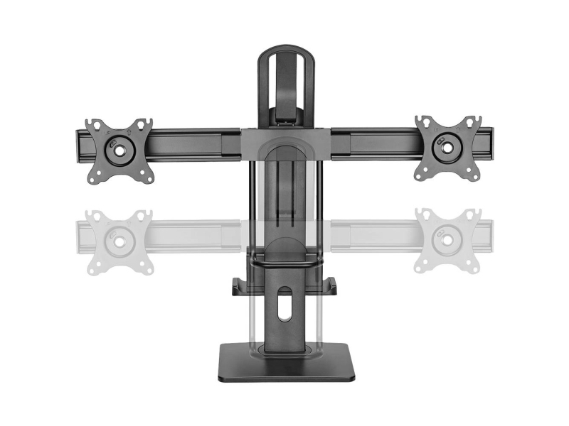 My Wall Hl61l Dual Monitor Desk Mount 43,2 Cm (17) - 68,6 Cm (27) Schwarz Schwenkbar, Neigbar, Höhenverstellbar