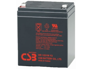CSB HR1221W, Blybatterier (VRLA), 12 V, Sort, 21 Wh, ISO 9001, ISO 14001, 1,8 kg