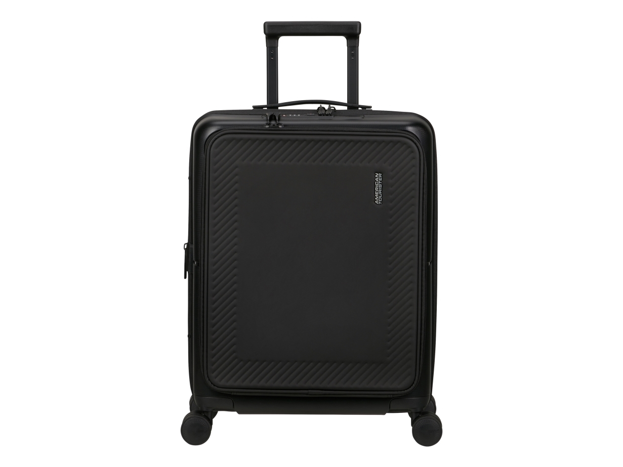American Tourister DashPop, Vagn, Hårt skal, Svart, True Black, Kabin, 4 hjul