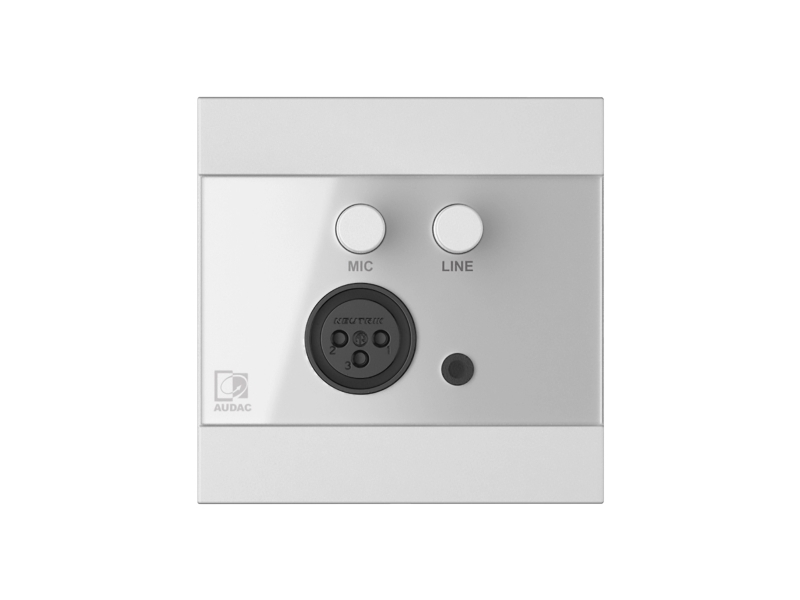 Audac Wp205/W, Hvid, Acrylonitrilbutadienstyren, Polymethylmethacrylat (Pmma), Alle Mærker, Blank, Xlr (3-Pin) + 3.5Mm, 80 Mm