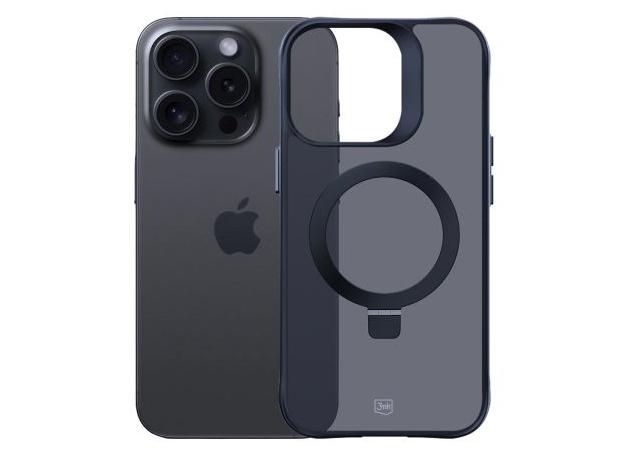 3Mk Smoke Case Mag&Stand, Cover, Apple, Iphone 16 Pro Max, 17,5 Cm (6.9"), Sort