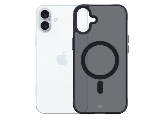 3Mk Smoke Magcase, Cover, Apple, Iphone 16 Plus, 17 Cm (6.7"), Black