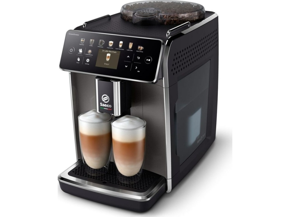 Saeco Sm6582 Espressomaskine Kaffebønner Malet Kaffe Indbygget Kværn 1500 Grå Sølv