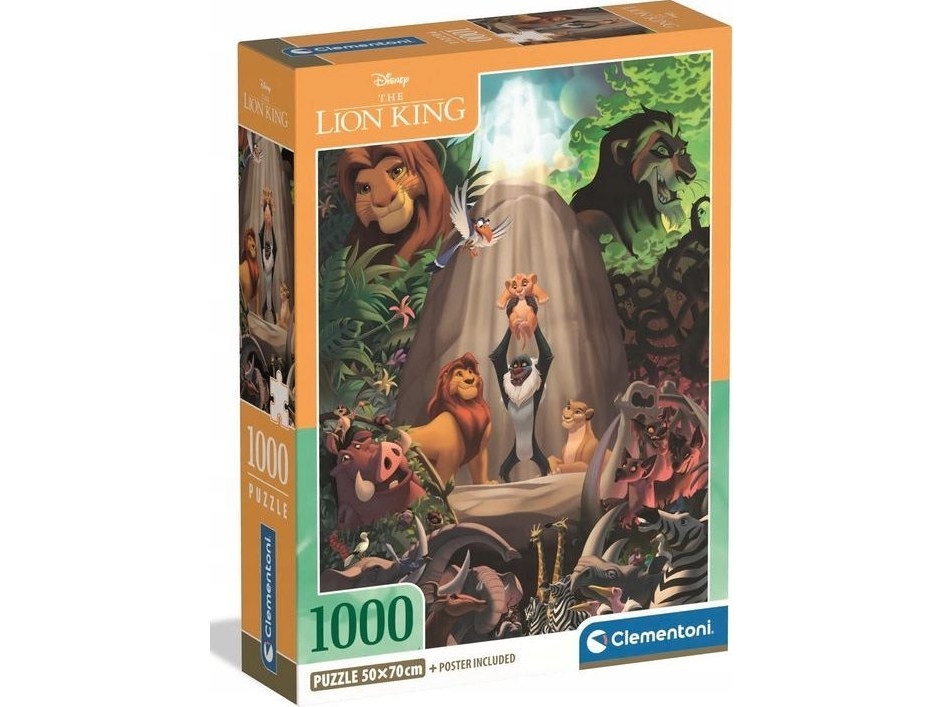 Cle Puzzle 1000 Compact The Lion King 39902