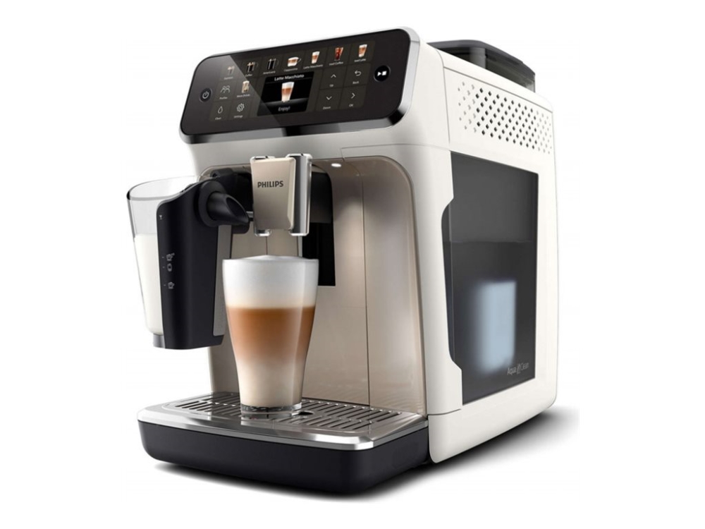 Philips 5500 series EP5543 - Automatisk kaffekokare med cappuccinatore - 15 bar - vit/krom