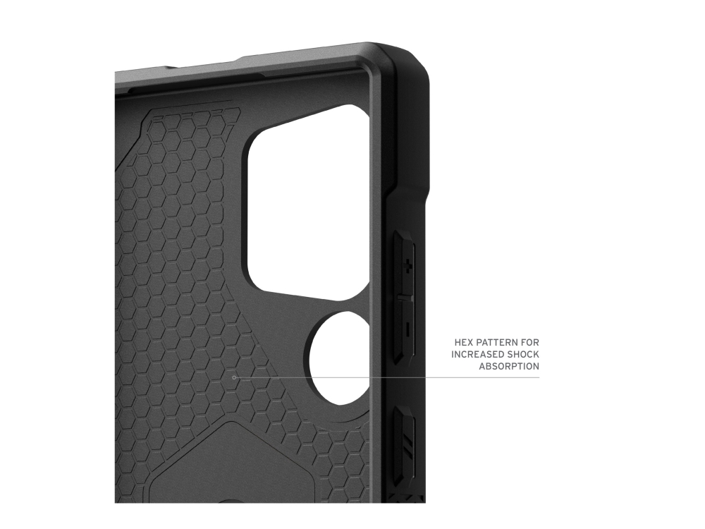 Uag Monarch Kevlar Series Baksidesskydd För Mobiltelefon Robust Dupont Kevlar Polykarbonat Metallegering Kevlar Svart För Samsung Galaxy