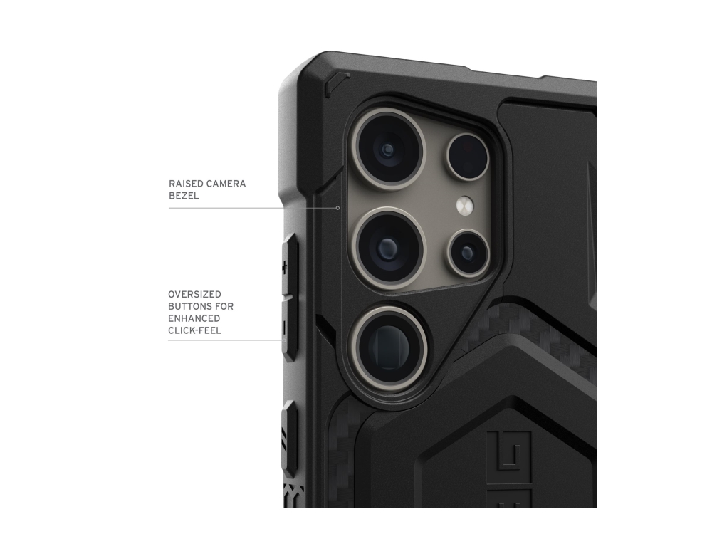 Uag Monarch Pro Series Baksidesskydd För Mobiltelefon Kolfiber Polykarbonat Kolfiber För Samsung Galaxy S24 Ultra