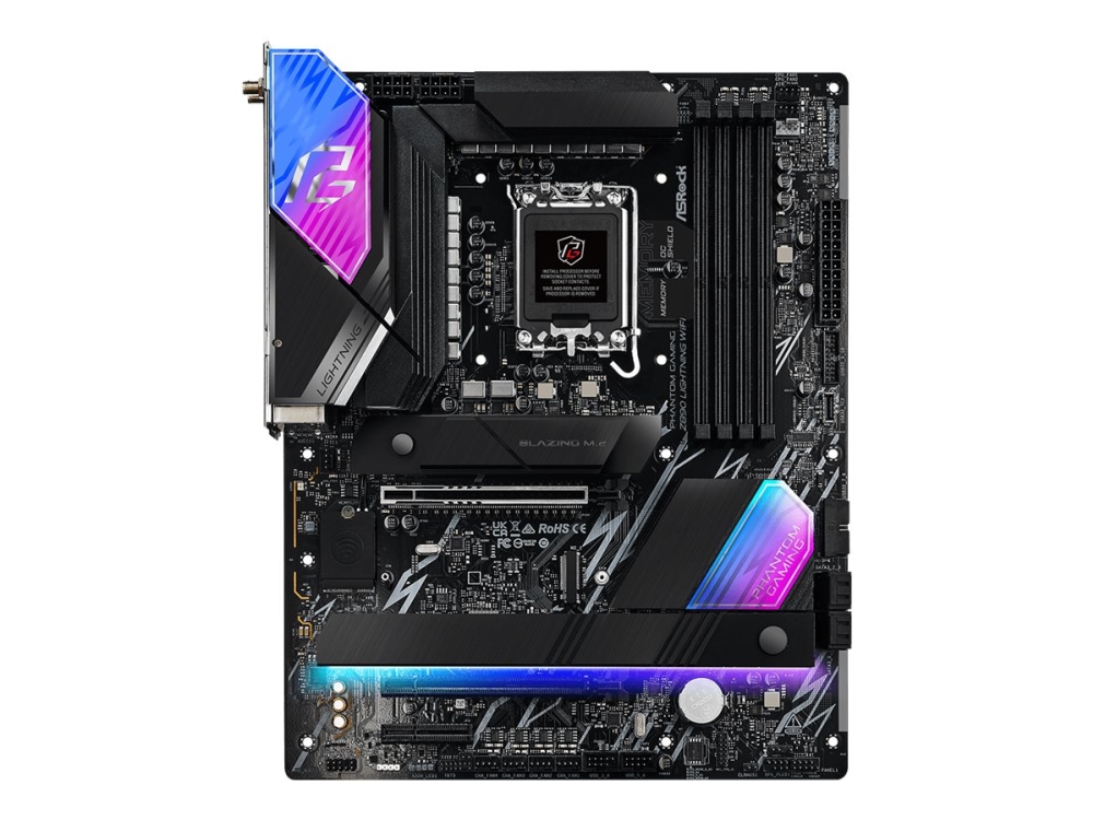 Asrock Z890 Lightning Wifi, Intel, Lga 1851 (Socket V1), Intel Core Ultra (Series 2), Ddr5-Sdram, 256 Gb, Dimm