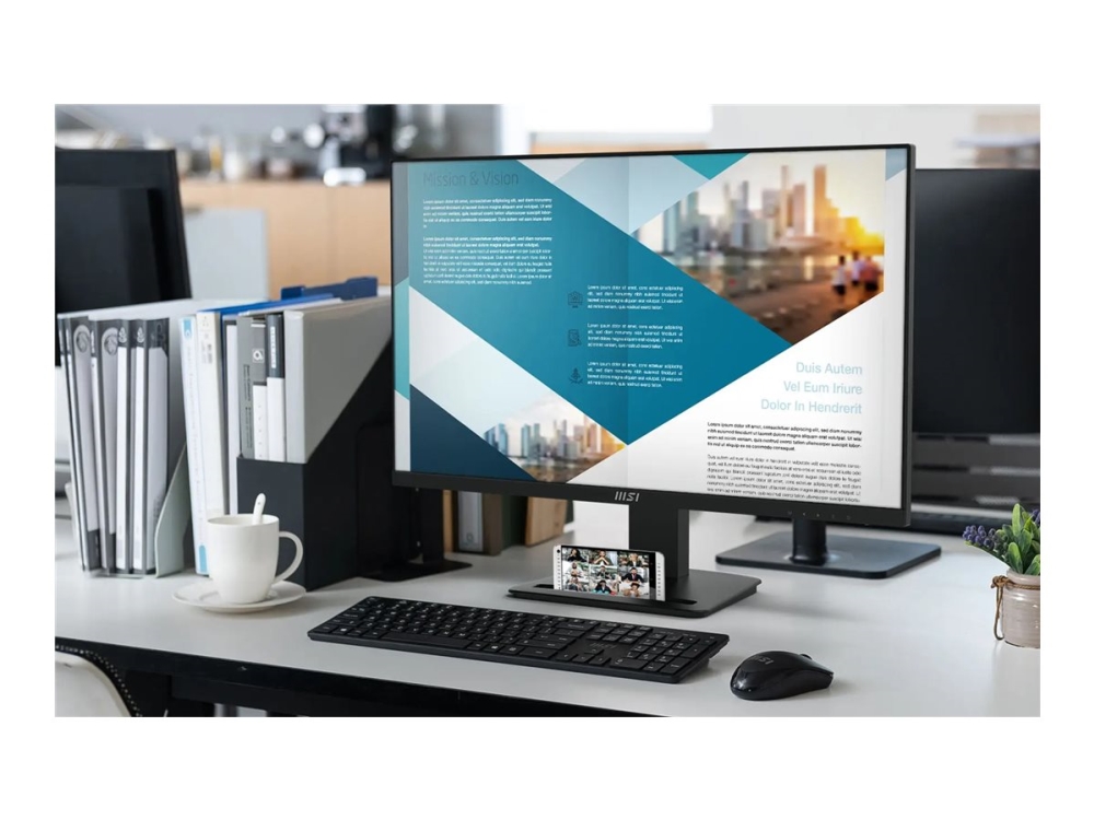 Msi Pro Mp273u - Led-Skærm - 27" - 3840 X 2160 4K @ 60 Hz - Ips - 300 Cd/M² - 1000:1 - 4 Ms - 2Xhdmi, Displayport - Højtalere