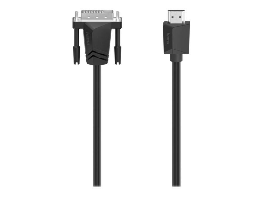 Hama – Adapterkabel – Hdmi-Stecker Auf Dvi-I-Stecker – 1,5 M – Doppelt Geschirmt – Schwarz – 4K-Unterstützung