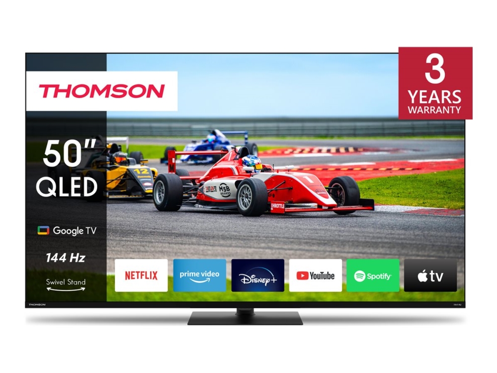Thomson 50Qg7c14 - 50" Diagonale Klasse Led-Bagbelyst Lcd Tv - Qled Pro - Smart Tv - Google Tv - 4K Uhd (2160P) 3840 X 2160 - Hdr - Direct Led, Quant