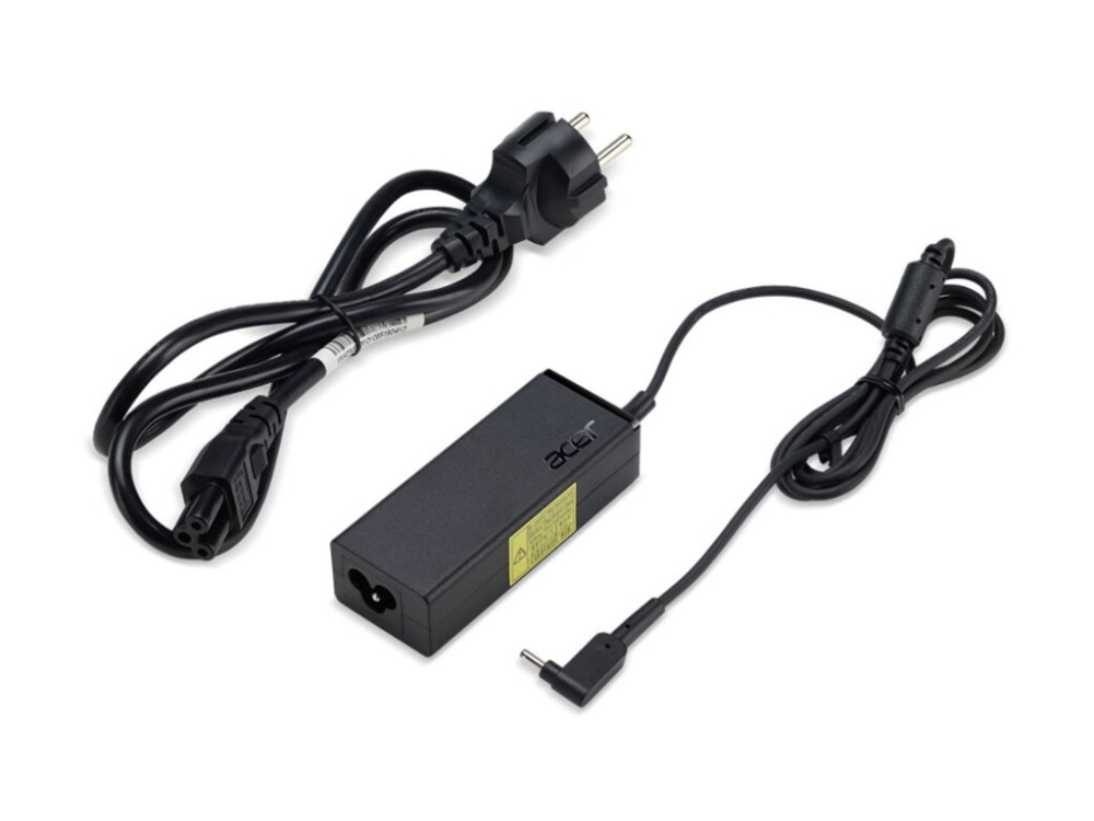 Acer APS636 - Strömadapter - 45 Watt - Europa, Storbritannien - svart - för TravelMate B113, B115, B116, B117, P614, TMP614, X349 | Datortillbehör - Laddare & Batterier - Bärbar nätaggregat | GameStuff
